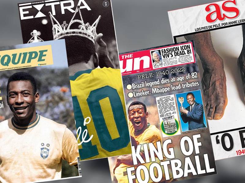 El fallecimiento de Pelé acapara las portadas en el mundo, en las que destacan lo grande que fue el brasileño y la huella que deja en el fútbol. “Leyenda”, “Inmortal” o “Larga vida al Rey”, son algunos de los titulares.