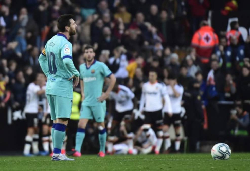 Leo Messi, capitán del Barcelona, no pudo hacer nada, cuando ha salvado a su equipo en muchas ocasiones, pero esta vez el argentino no hizo un buen partido.