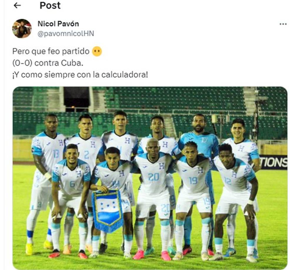 ”Pero qué feo partido. ¡Y como siempre con la calculadora!”, puntualizó la periodista Nicol Pavón.