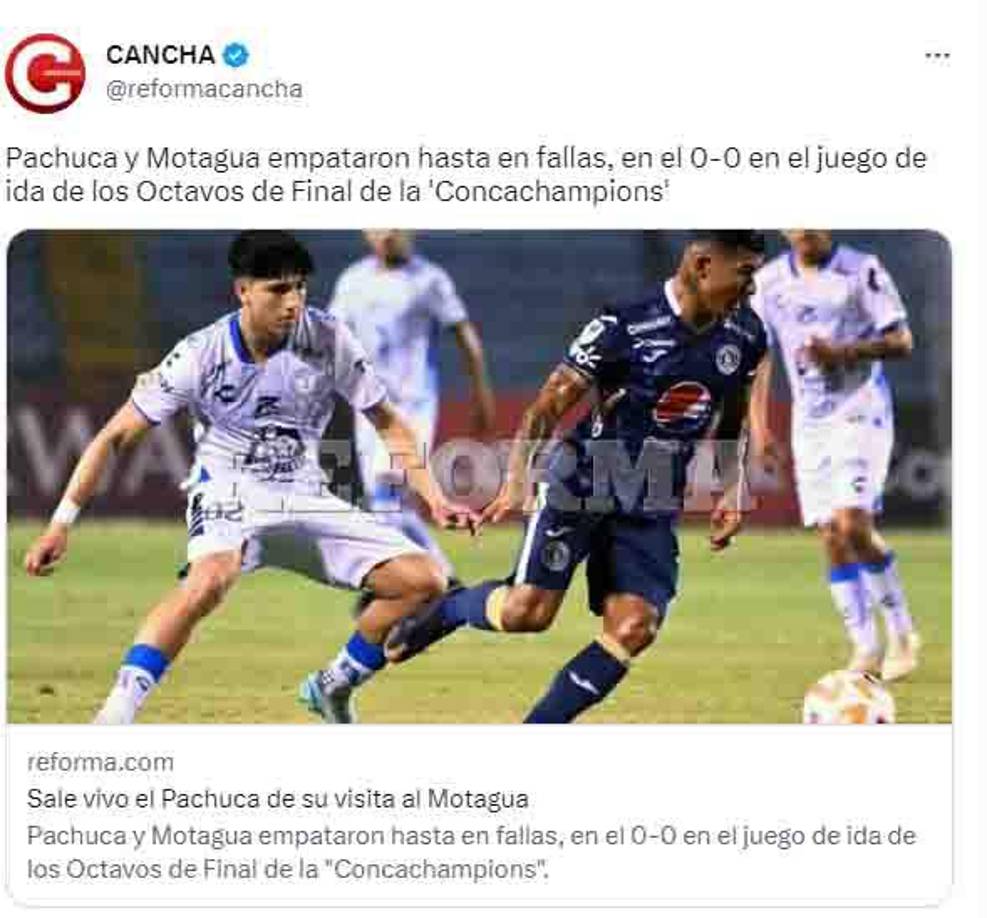 Preocupación en México tras empate del Pachuca ante Motagua