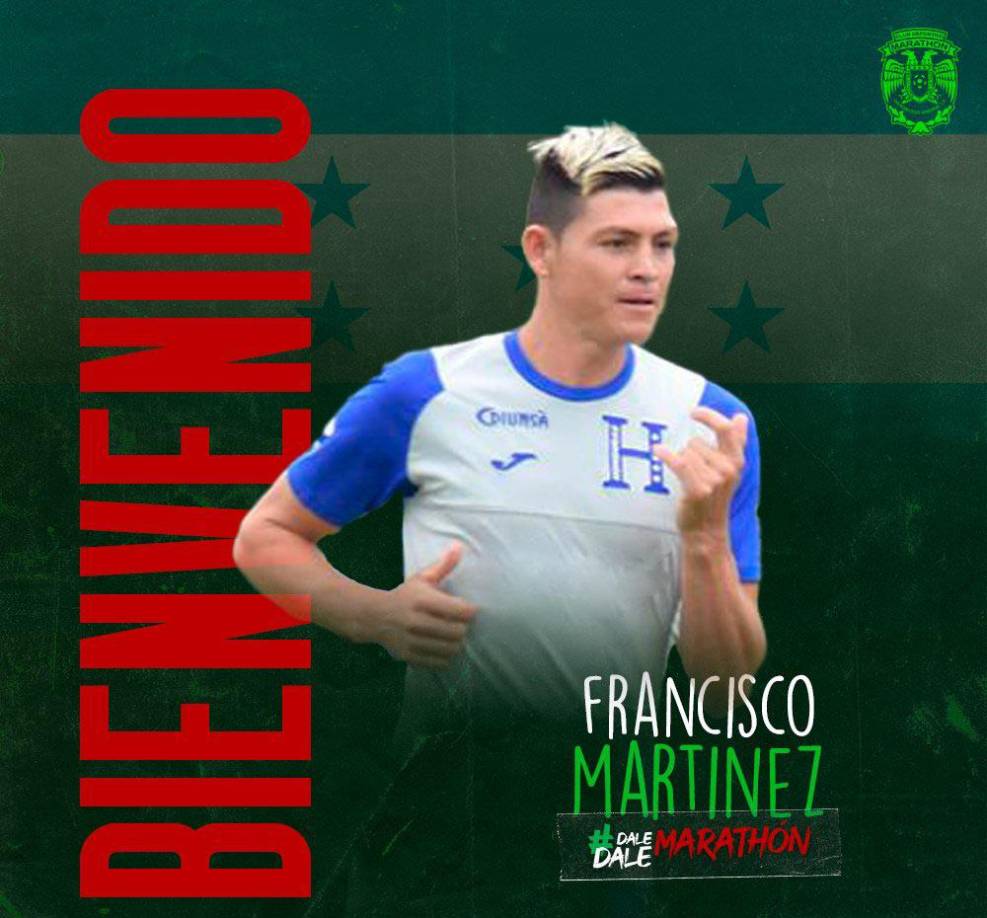 Marathón sorprendió a propios y extraños tras anunciar el fichaje de Francisco Martínez. En los últimos años el volante se desempeñaba como agricultor y hoy la vida le sonríe con su llegada a los verdes.