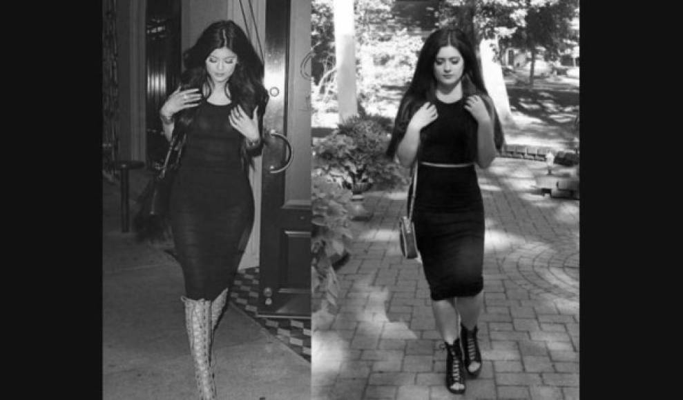 Gabrielle Waters busca una versión 'low cost' de su vestuario para imitar a la hermana menor de Kim Kardashian.