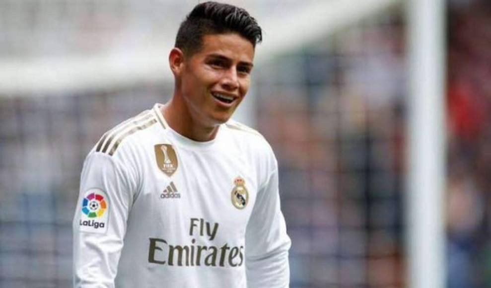 James Rodríguez: El mediocampista colombiano aparece en la lista de los que saldrá del Real Madrid para la próxima campaña.