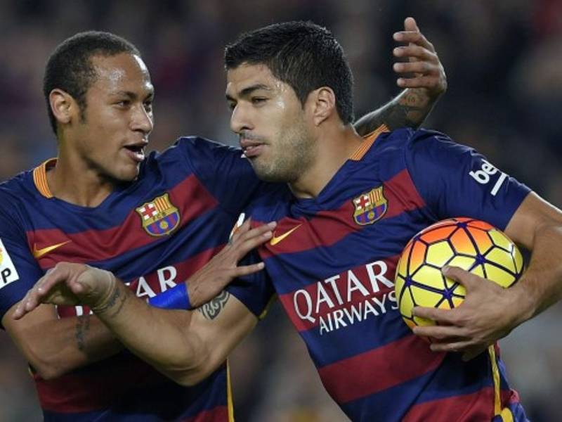 Luis Suárez tiene una divertida, pero serie apuesta con Neymar.