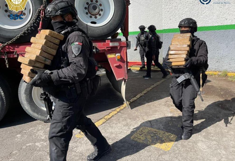 Incautan 1,6 toneladas de cocaína en Ciudad de México, el mayor decomiso en la capital