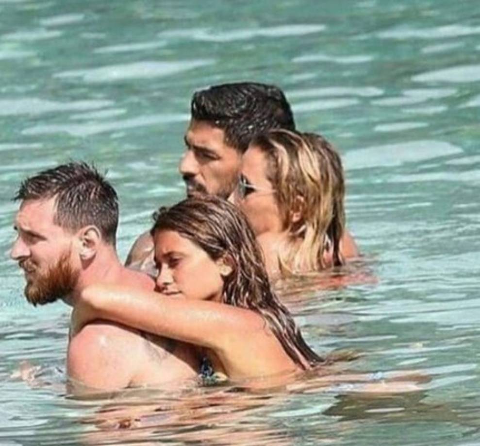 Messi es el apoyo de Antonella.
