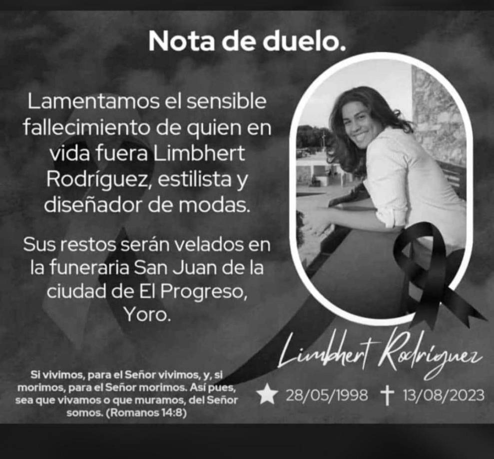 “No sé que decir, hace una semana exactamente te visite y hablamos del vestido que le harías a mi sobrina. Me abrazaste y te dije papi que delgado estás y me dijiste “si hermana pero ya estoy mejor”, reveló una amiga del diseñador.