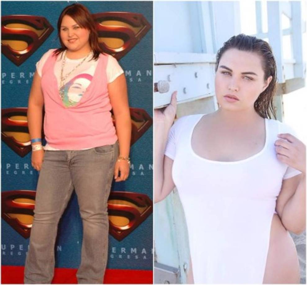 Al comparar sus fotos del antes y el después se lograr apreciar el radical cambio de la actriz, quien asegura que continuará bajando de peso.