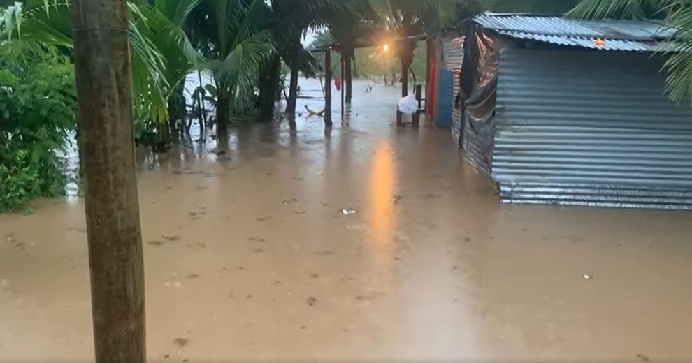 Tocoa: 40 casas inundadas por frente frío en Honduras