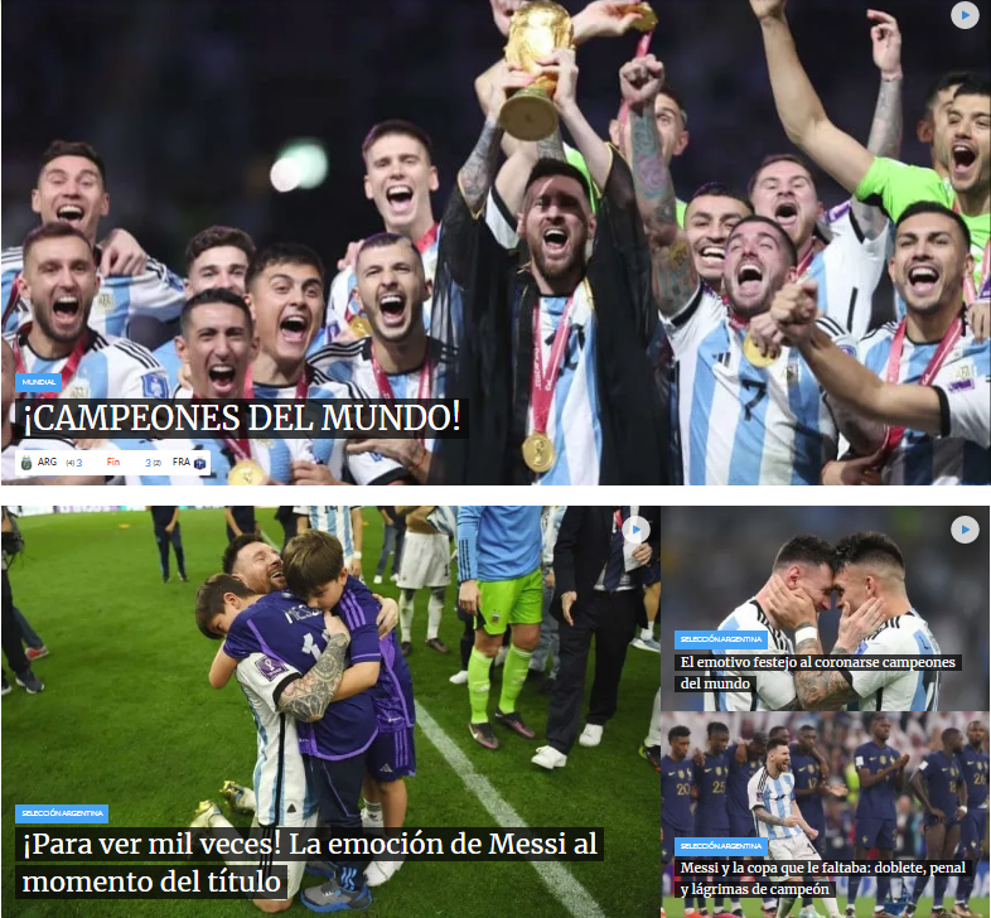 TyC Sports de Argentina: ¡CAMPEONES DEL MUNDO! 