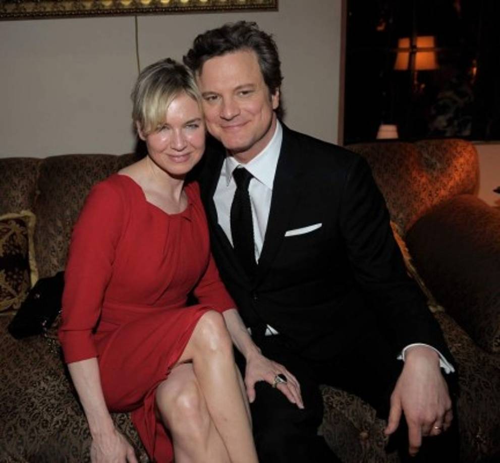 Colin Firth y Renée Zellweger en esta imagen celebraron 10 años de haber protagonizado El diario de Bridget Jones el 07 de febrero del 2011.