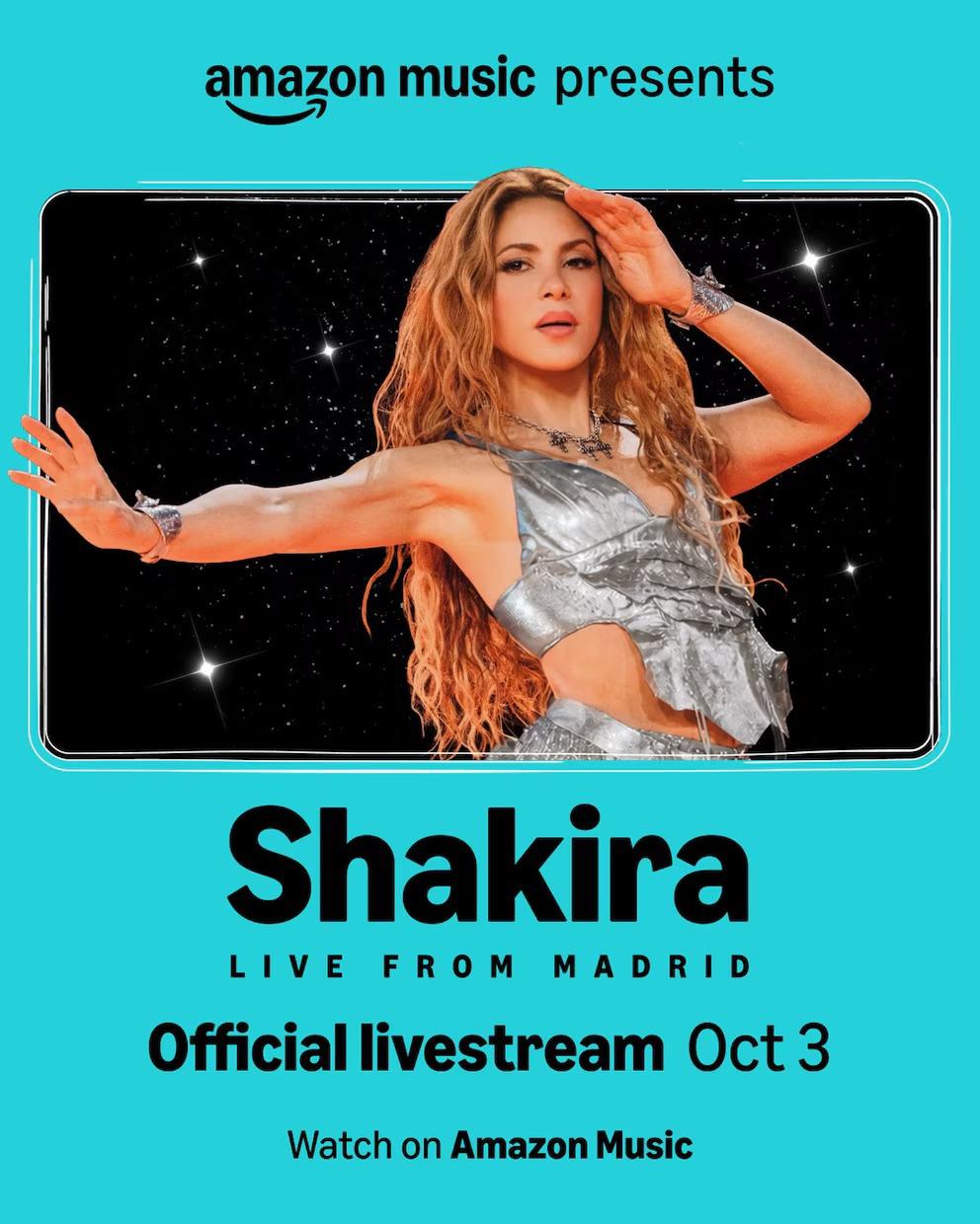 Shakira hace historia con su primer concierto global transmitido en vivo