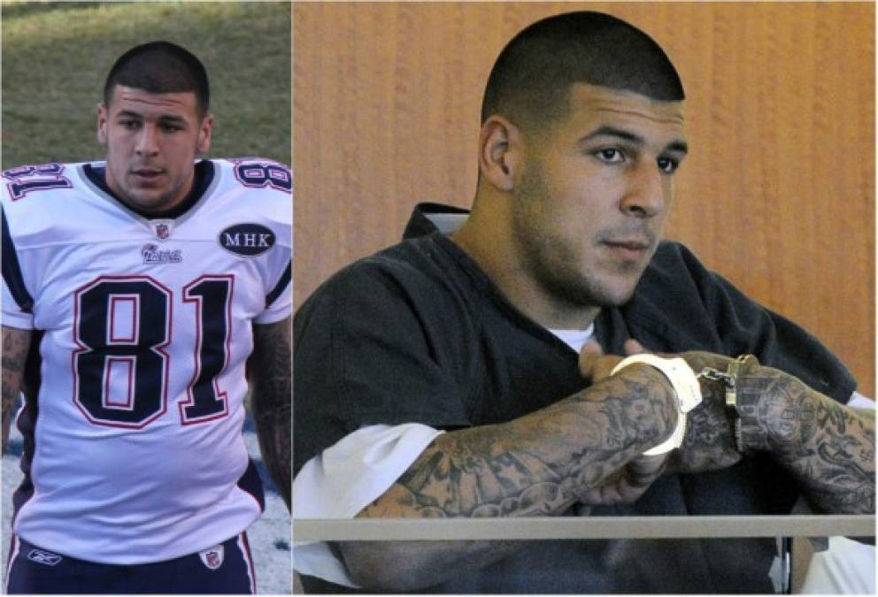 Aaron Hernández, exeestrella de la NFL fue condenado a cadena perpetua tras ser hallado culpable de asesinato premeditado por matar a un hombre cerca de su casa. El jugador llegó a tener un contrato por 40 millones de dólares antes de su caída.<br/><br/>