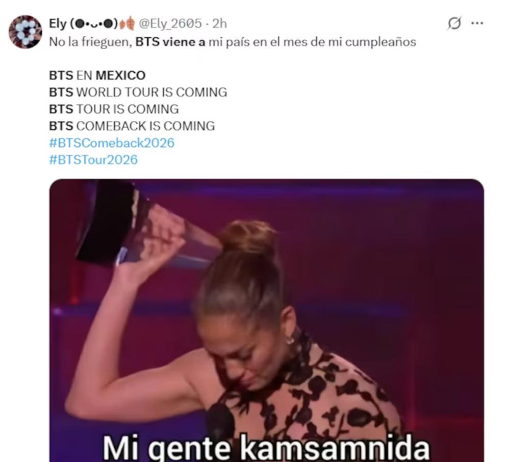 La gira mundial de BTS 2026 desata una ola de memes en redes sociales