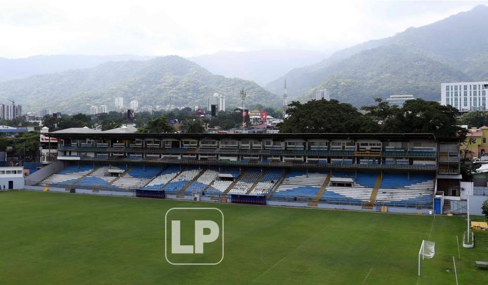 Otra toma del estadio Morazán que albergará la Gran Final del Torneo Apertura 2021.