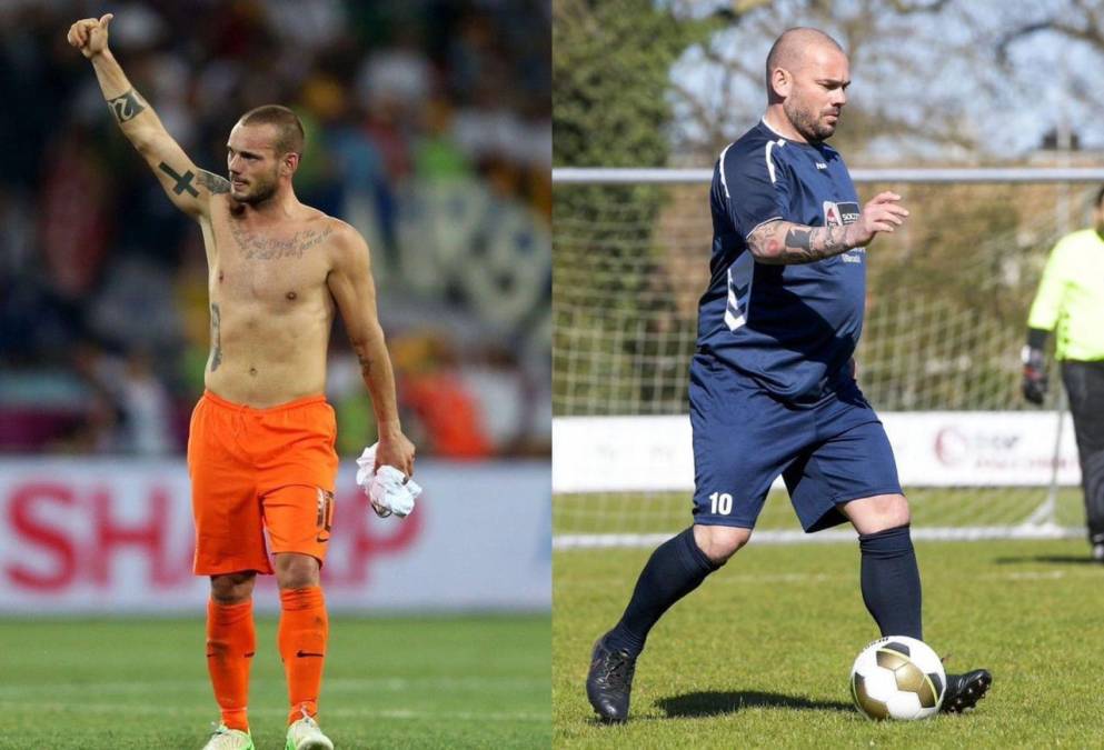 El antes y presente de Wesley Sneijder...