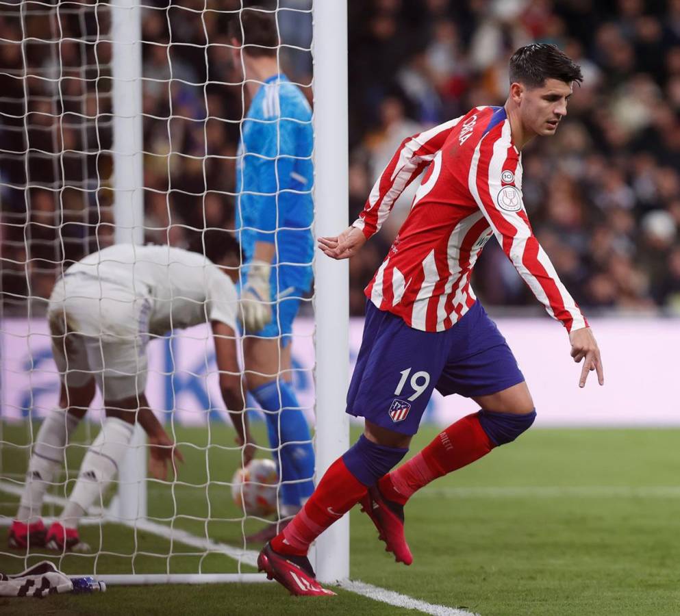 Álvaro Morata abrió el marcador para el Atlético de Madrid.
