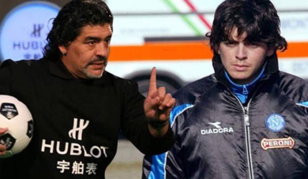 Diego Armando Sinagra, hijo de Maradona, el argentino no lo reconoció pero las pruebas de ADN fueron contundentes. Su actual club es el A.S.D. San Giorgio, un equipo de barrio.