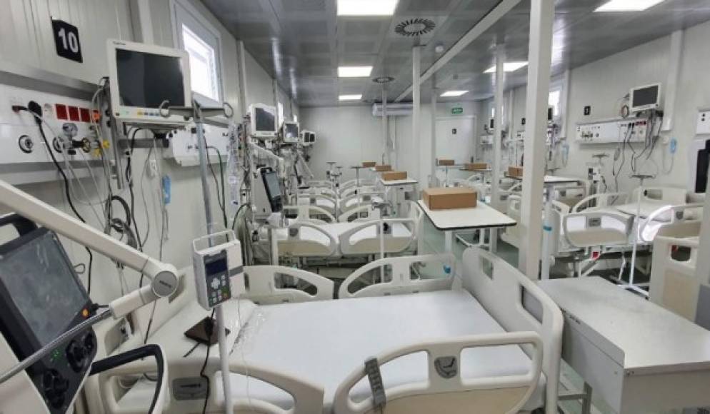 Sin área UCI: las fallas detectadas en el hospital móvil de Tegucigalpa
