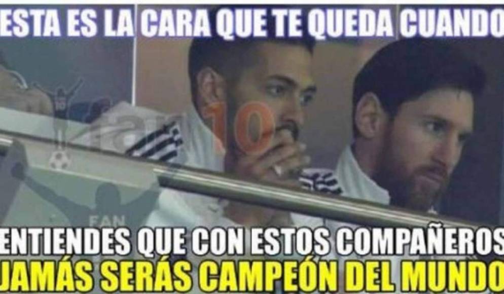 Messi vio desde un palco la paliza de España sobre Argentina.