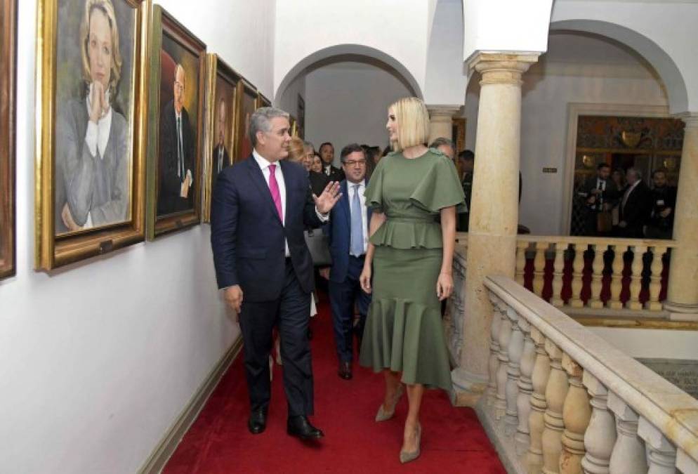 Ivanka se reunió luego con Duque, uno de los principales aliados de Estados Unidos en Sudamérica.