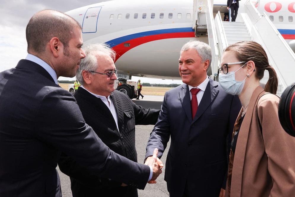 Presidente del Congreso ruso visita Nicaragua en medio de conflicto con Ucrania