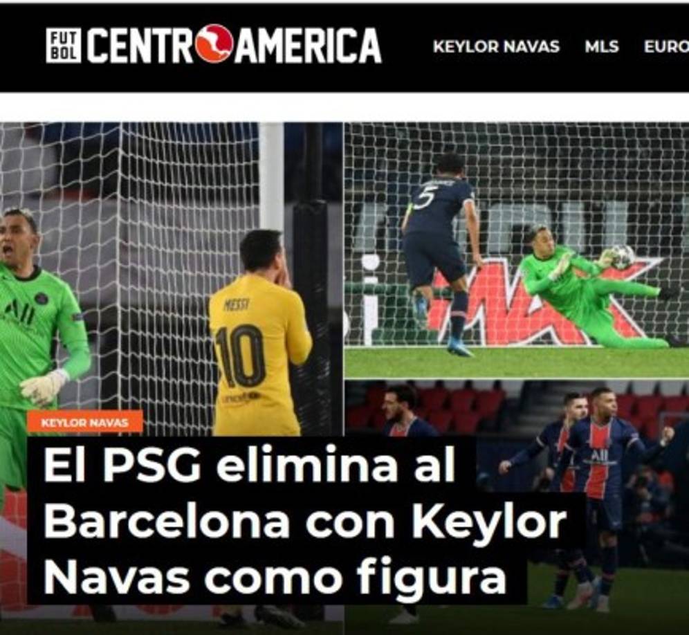 El portal Fútbol Centroamérica subraya la memorable actuación del ´tico' como figura determinante de los parisinos.