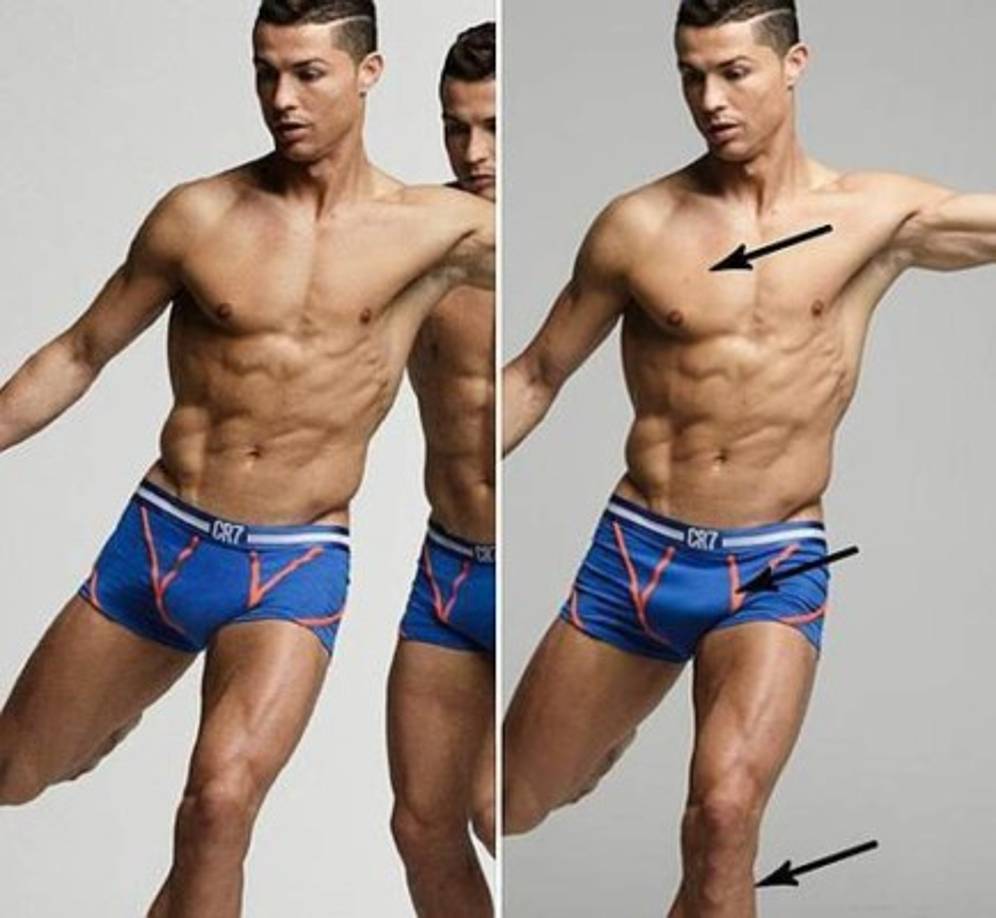 En esta foto se muestra que solo una mancha fue la que desapareció con photoshop.