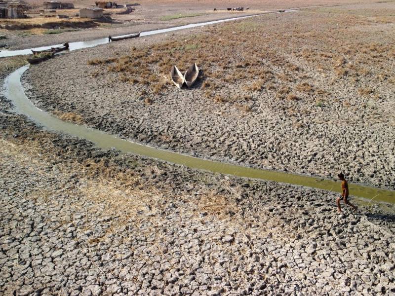 El lugar del Jardín del Edén bíblico en Irak se ha visto azotado por tres años de sequía, que han rebajado considerablemente el caudal de los ríos y afluentes procedentes de los vecinos Turquía e Irán.
