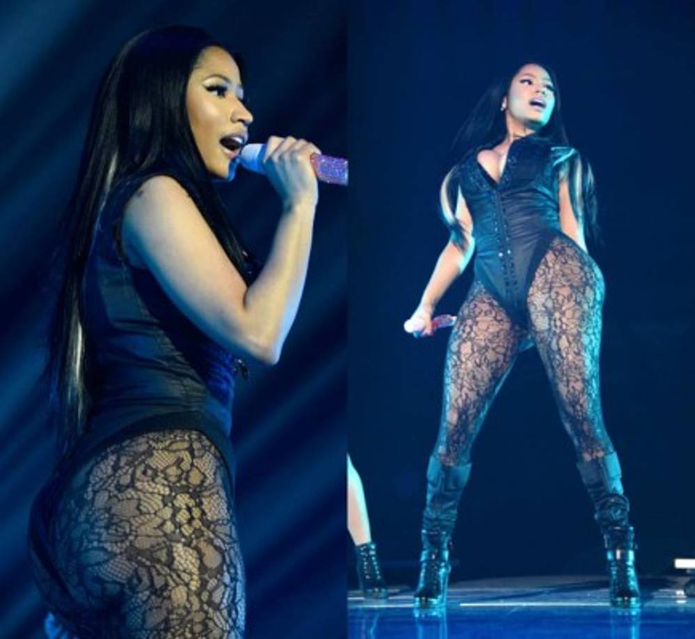 Pero Nicki Minaj no quedó atrás. Así lució la cantante.