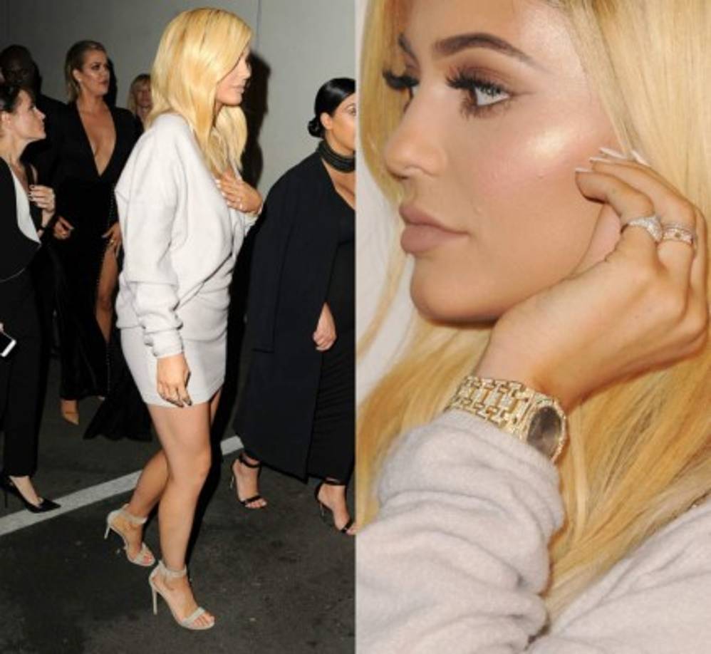 La estrella de dieciocho años lució hermosa en un vestido color crema.