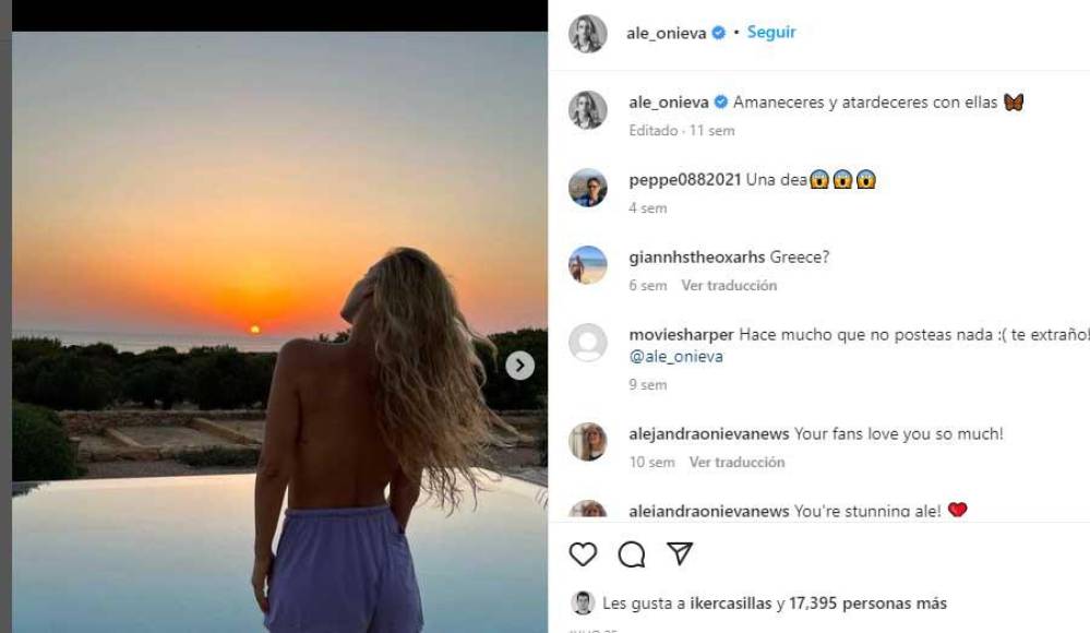 ale_onieva es la cuenta de Instagram de la chica que habría conquistado a Iker.