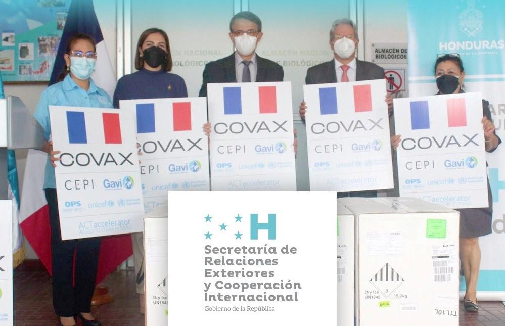 Francia entrega donación a Honduras de 763,200 dosis de vacuna pediátrica Pfizer