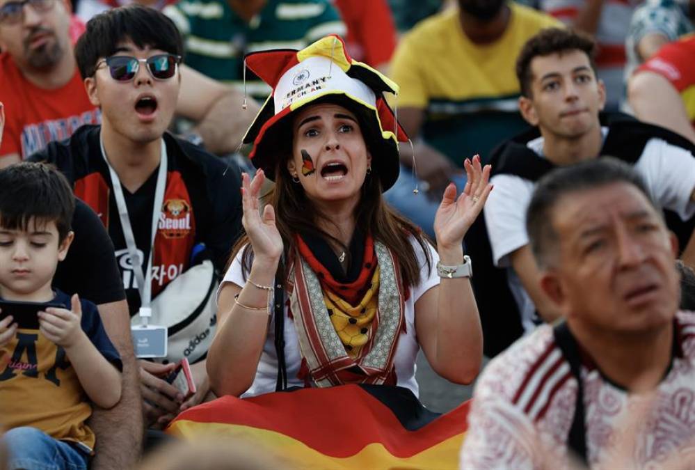 Y estuvieron al pendiente del juego para saber si la Selección de Alemania podía empatar.