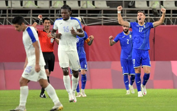 $!Honduras perdió 0-1 ante Rumania en su debut en los Juegos Olímpicos de Tokio 2021.