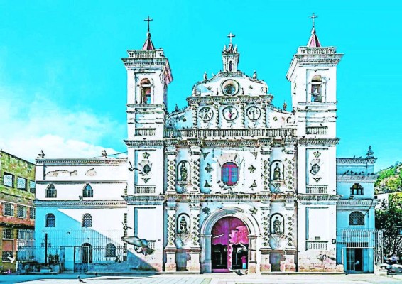 TEGUCIGALPA,HODURAS - MARCH 13,2019 - View at the Los Dolores Church in Tegucigalpa. Tegucigalpa is capital of Honduras.