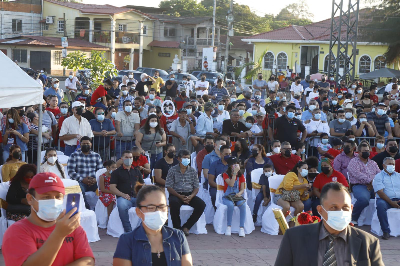 Limeños acompañaron el evento convocado para esta tarde en esa ciudad colindante con San Pedro Sula.