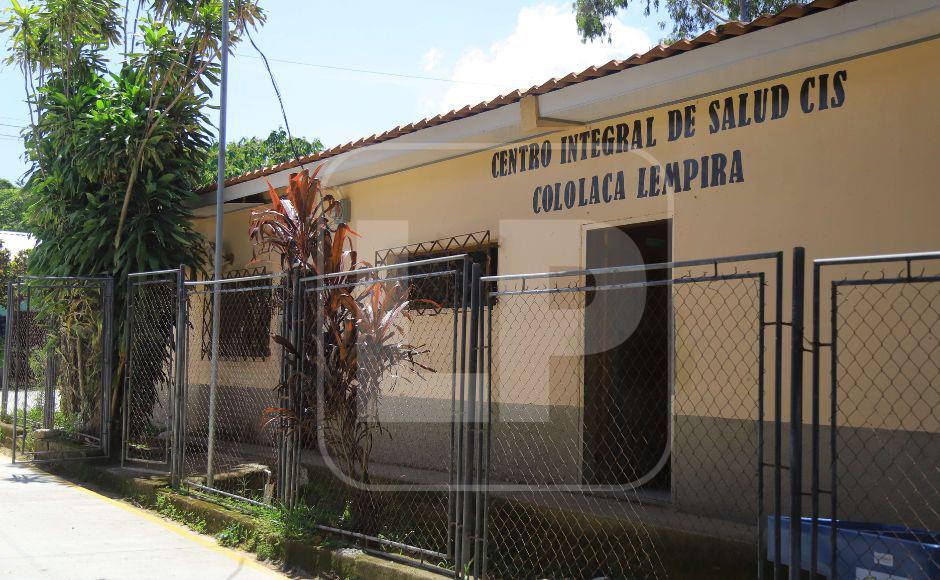 Centro de salud ubicado en el casco urbano del municipio de Cololaca.