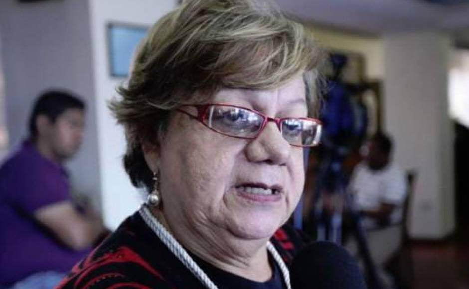 Doris Gutiérrez, diputada de la oposición política en el Congreso Nacional.