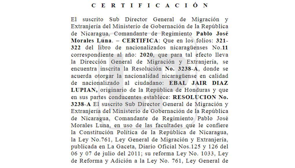 Edición de La Gaceta de Nicaragua.