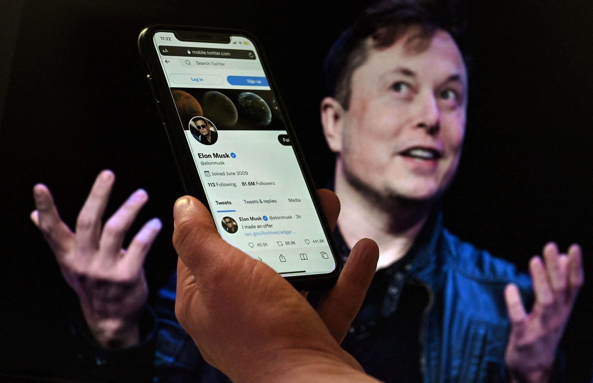 Elon Musk adquirió Twitter por 44 mil millones de dólares. Fotografía: AFP