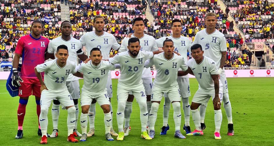 El 11 titular de Honduras en el amistoso ante Colombia.