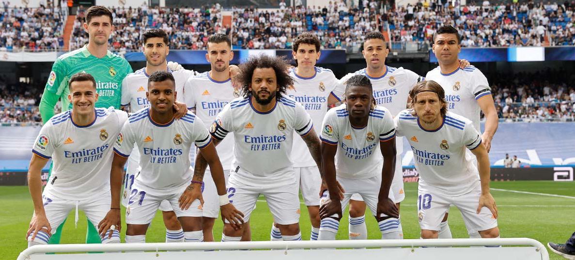 El 11 titular del Real Madrid que mandó a la cancha Ancelotti ante Espanyol. Fueron novedad Vallejo, Marcelo, Camavinga y Mariano.