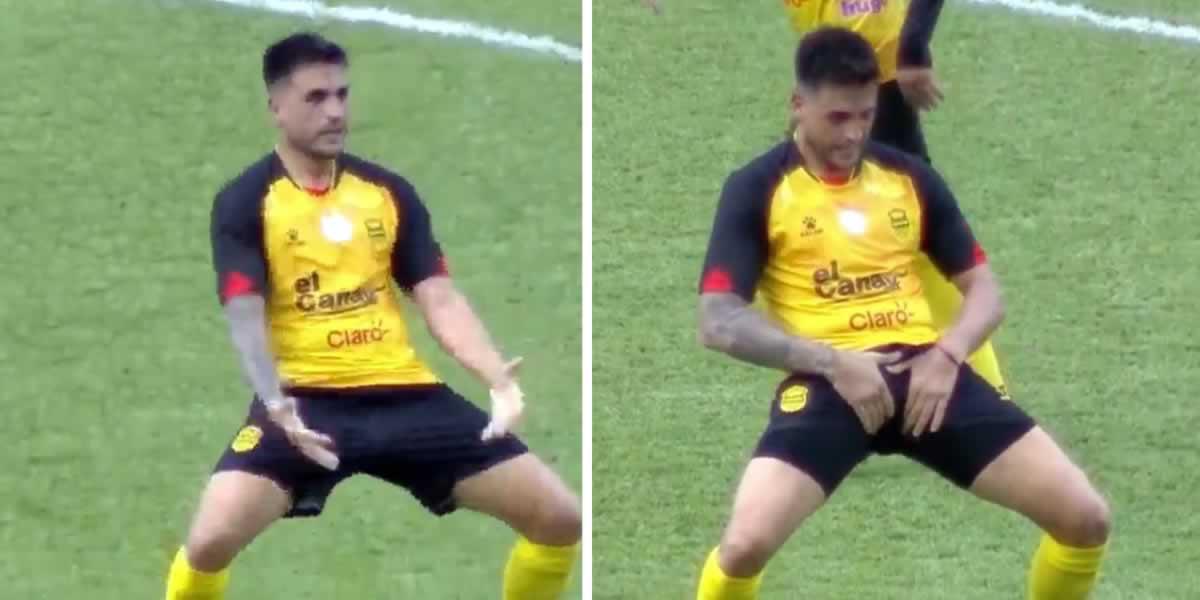 Ramiro Rocca y su gesto obsceno celebrando su gol para el 2-0 del Real  España contra Motagua - Diario La Prensa