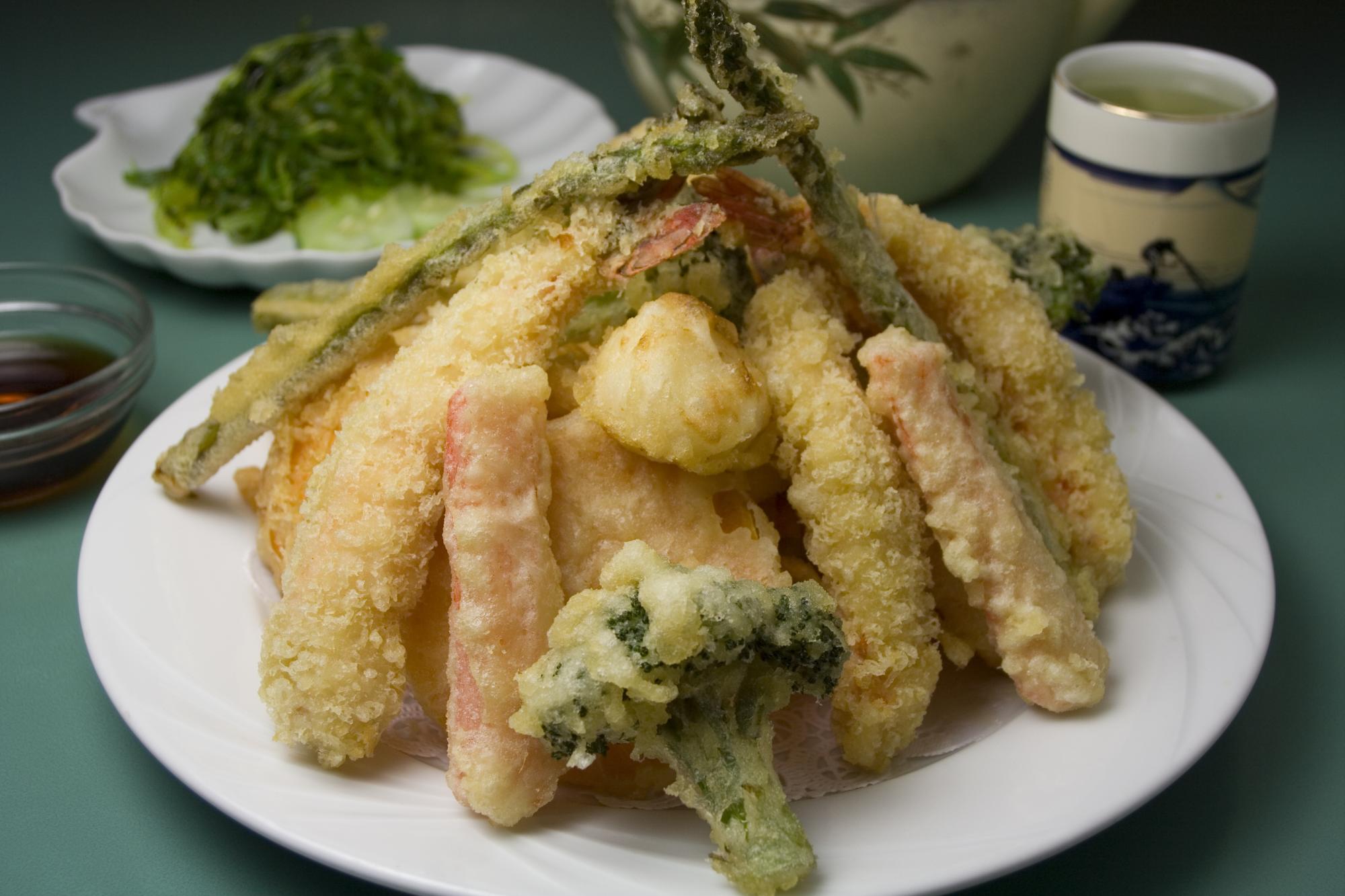 Gran variedad de alimentos pueden disfrutarse con la técnica del tempura.