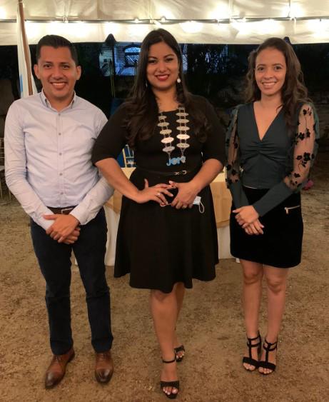 Ronald Vaquedano (JCI El Progreso), Jackeline Lopez (Presidente JCI San Pedro Sula) y Josseline Doubleday (JCI El Progreso).