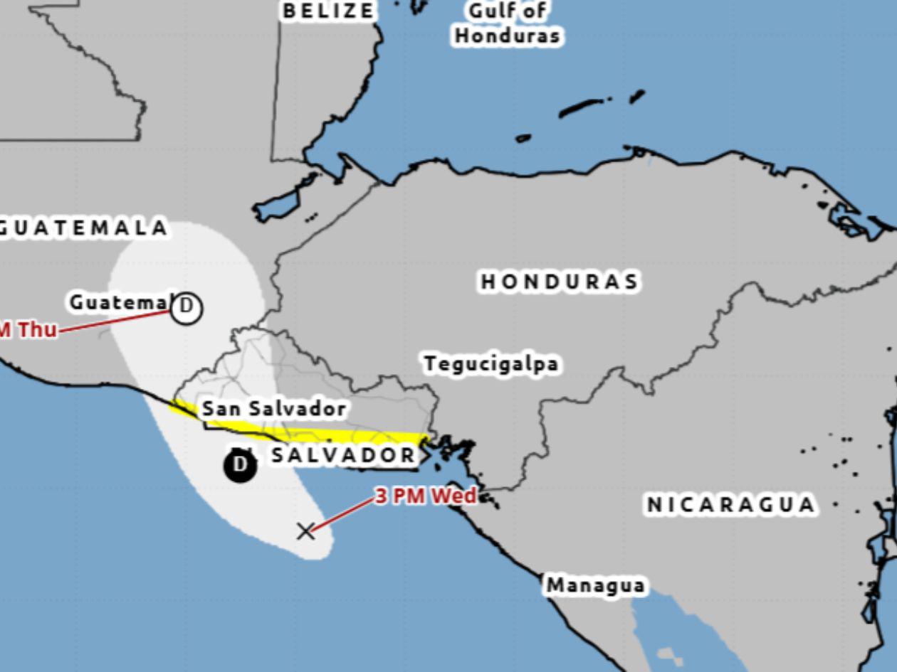 Cristina se degrada a depresión, pero dejará lluvias en Honduras hasta el jueves
