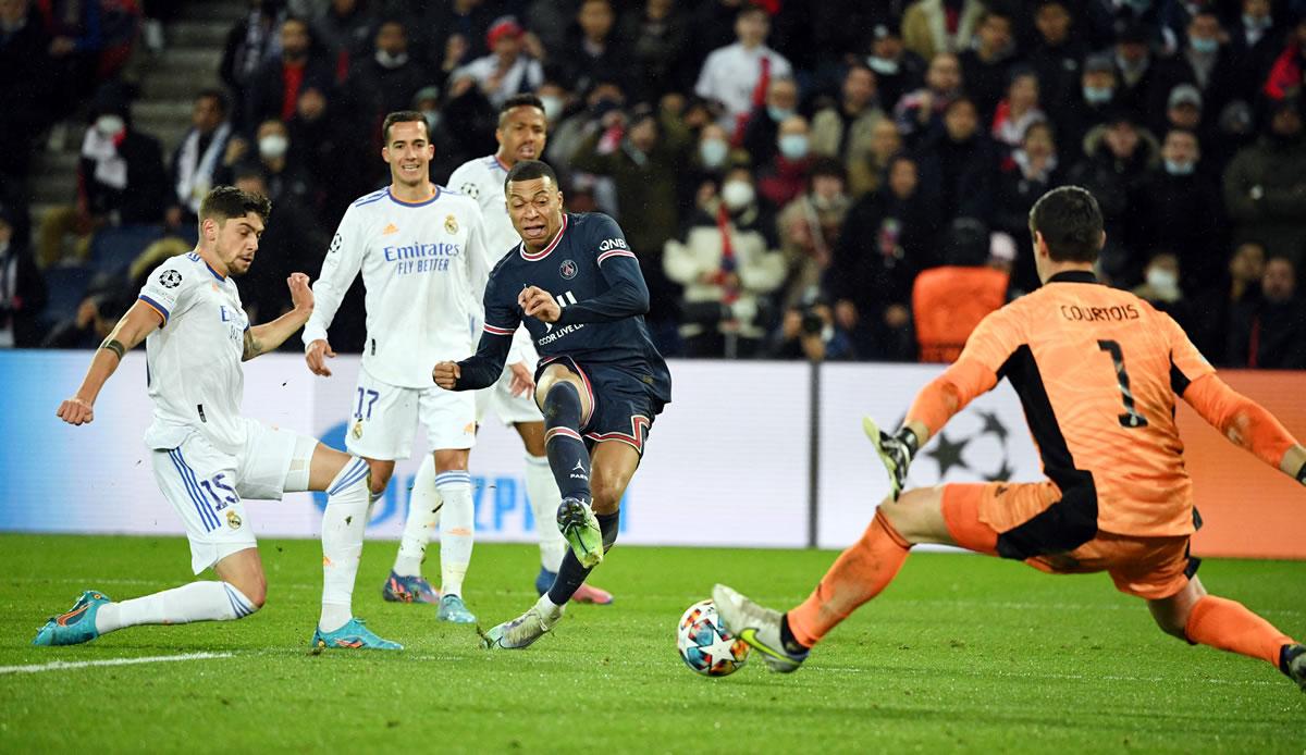 Kylian Mbappé fue la figura del PSG en el triunfo sobre el Real Madrid en la ida de octavos de la Champions League.
