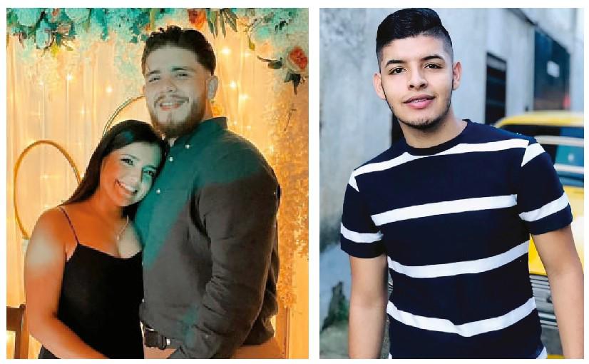 Los tres jóvenes muertos en EEUU. Alejandro Miguel, Margie Tamara Paz y Fernando José.