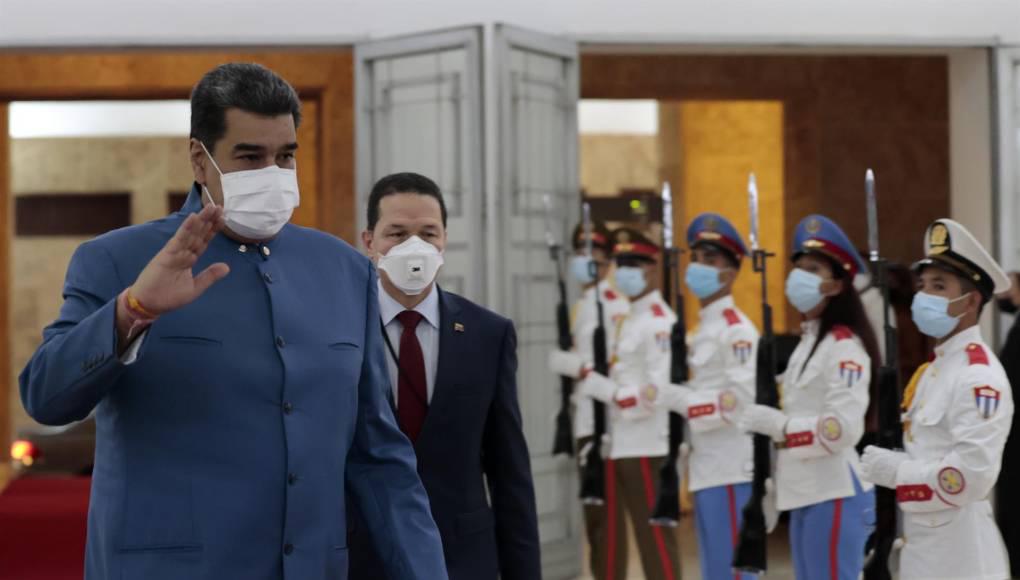 Nicolás Maduro cuestionó fuertemente la decisión del Gobierno estadounidense de excluir a Venezuela, Cuba y Nicaragua de la Cumbre de las Américas. Fotografía: EFE